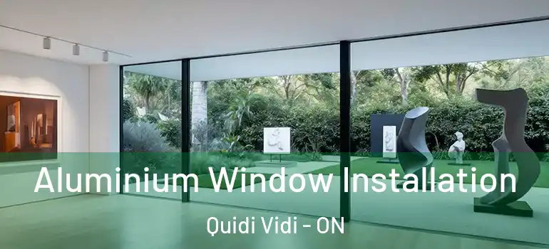  Aluminium Window Installation Quidi Vidi - ON
