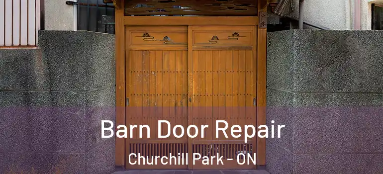 Barn Door Repair Churchill Park - ON