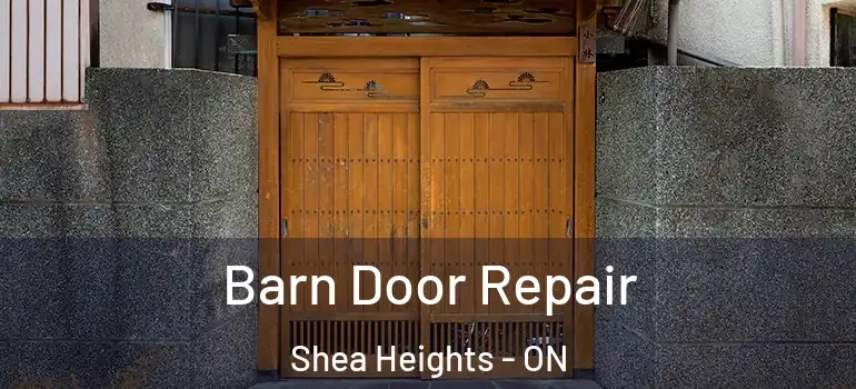 Barn Door Repair Shea Heights - ON