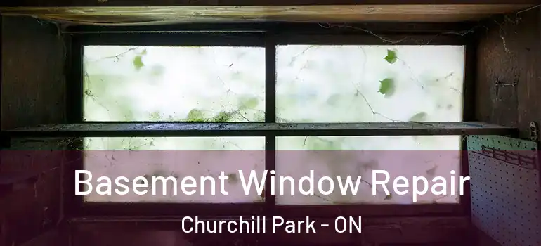 Basement Window Repair Churchill Park - ON