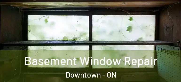 Basement Window Repair Downtown - ON
