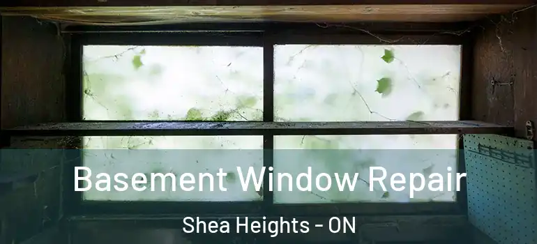 Basement Window Repair Shea Heights - ON