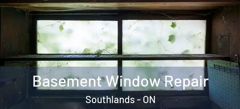 Basement Window Repair Southlands - ON