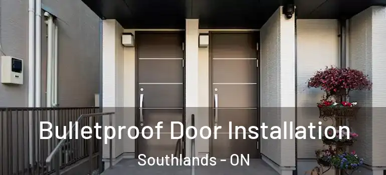  Bulletproof Door Installation Southlands - ON
