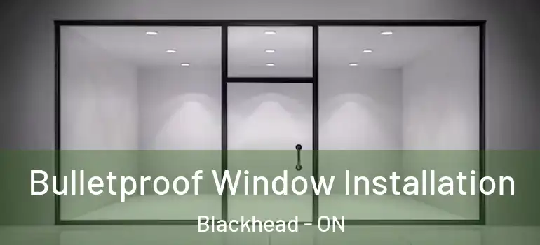  Bulletproof Window Installation Blackhead - ON