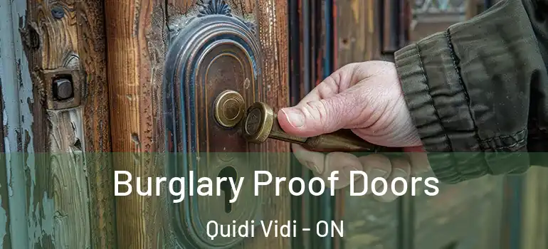 Burglary Proof Doors Quidi Vidi - ON