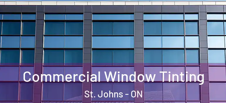  Commercial Window Tinting St. Johns - ON