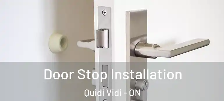Door Stop Installation Quidi Vidi - ON