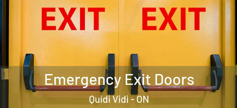 Emergency Exit Doors Quidi Vidi - ON