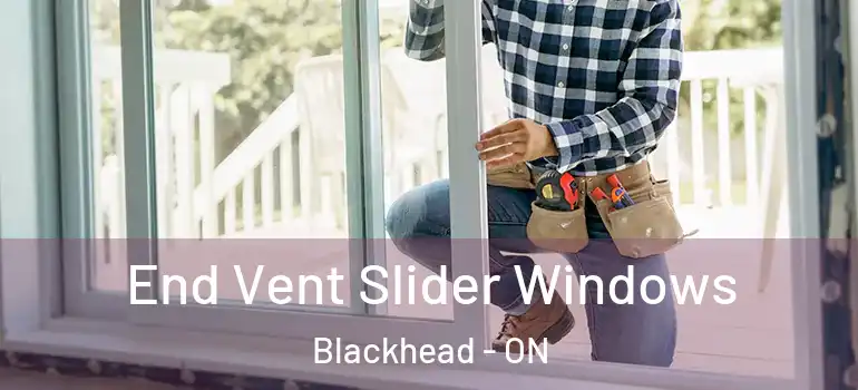 End Vent Slider Windows Blackhead - ON