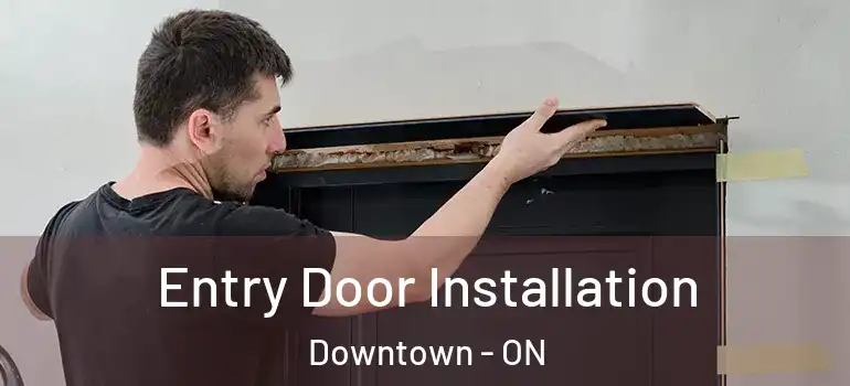 Entry Door Installation Downtown - ON