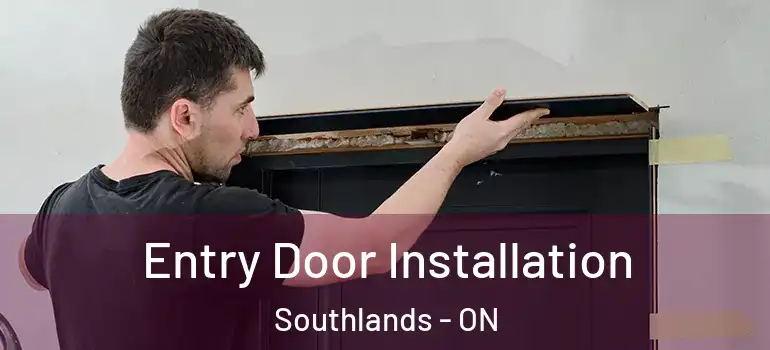  Entry Door Installation Southlands - ON