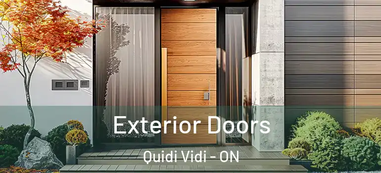 Exterior Doors Quidi Vidi - ON