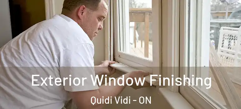 Exterior Window Finishing Quidi Vidi - ON