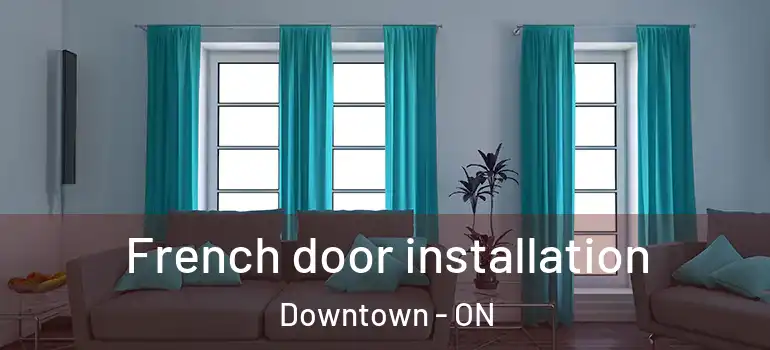 French door installation Downtown - ON