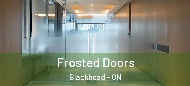  Frosted Doors Blackhead - ON
