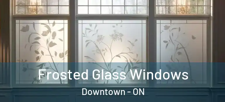 Frosted Glass Windows Downtown - ON