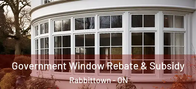 Government Window Rebate & Subsidy Rabbittown - ON