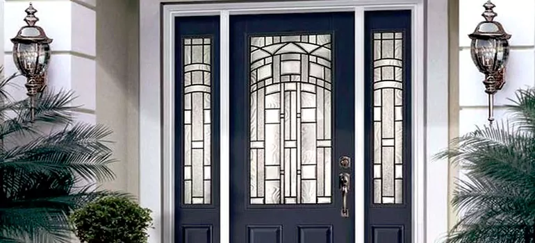 Stained Glass Door Panels in St. Johns, Ontario