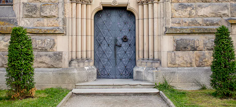Traditional Double Front Doors in St. Johns, Ontario