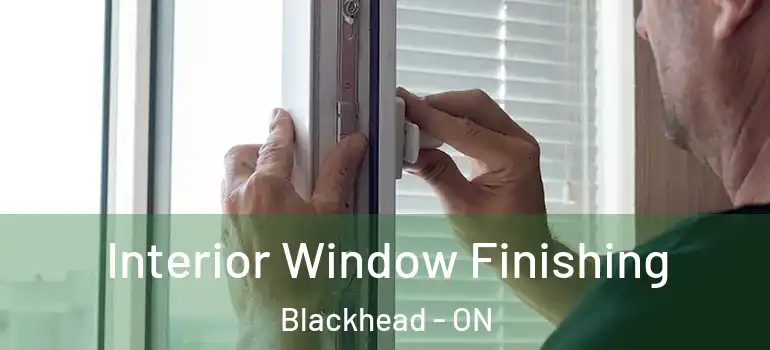 Interior Window Finishing Blackhead - ON