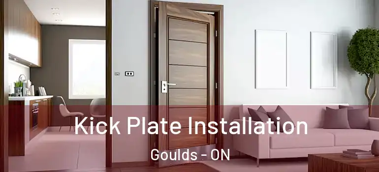 Kick Plate Installation Goulds - ON