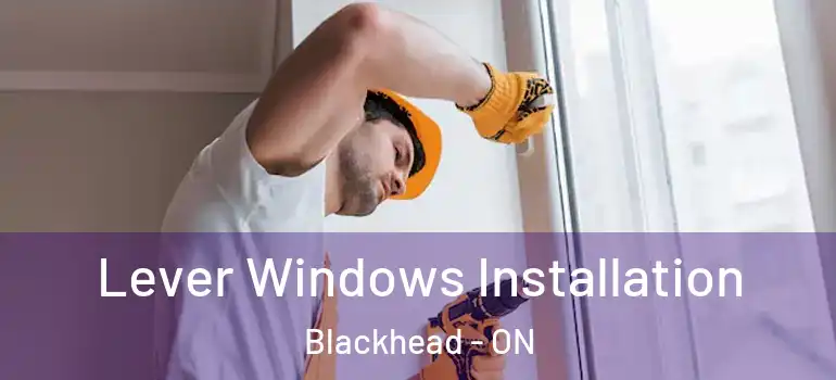 Lever Windows Installation Blackhead - ON