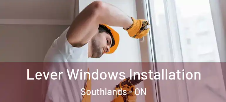 Lever Windows Installation Southlands - ON