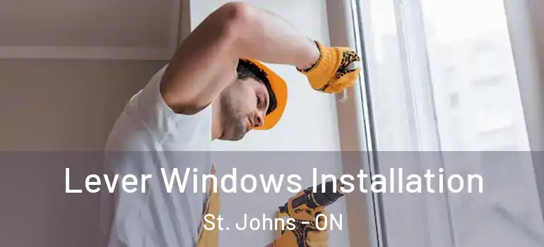 Lever Windows Installation St. Johns - ON