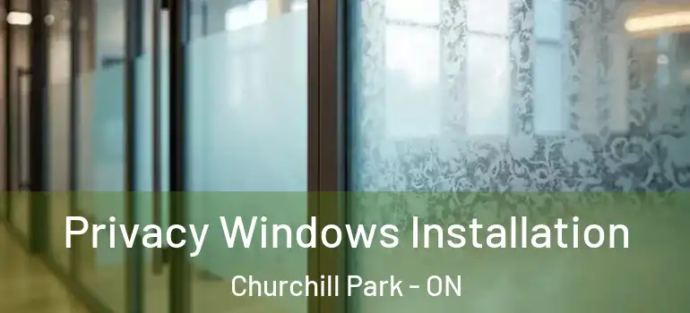Privacy Windows Installation Churchill Park - ON