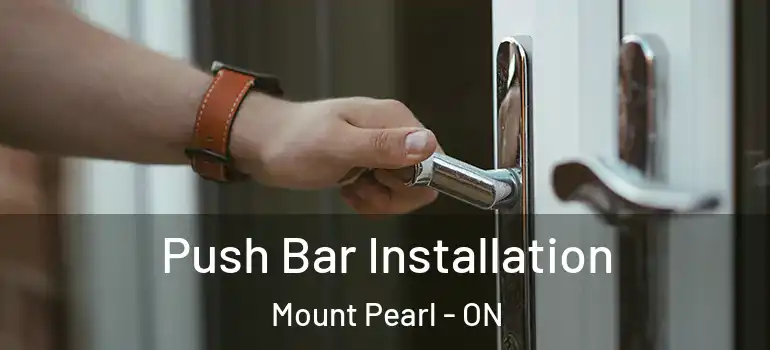 Push Bar Installation Mount Pearl - ON
