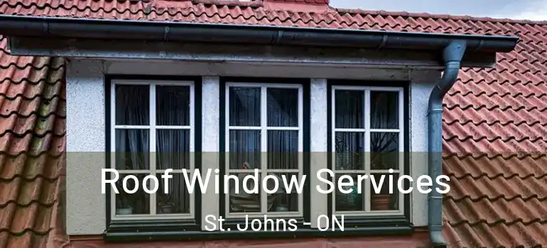 Roof Window Services St. Johns - ON