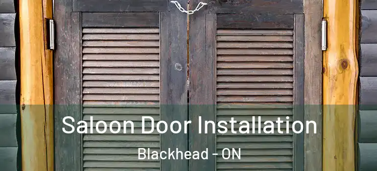 Saloon Door Installation Blackhead - ON