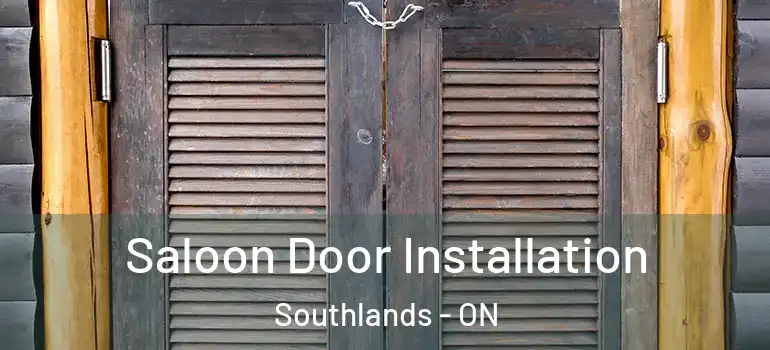 Saloon Door Installation Southlands - ON