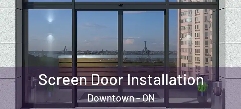 Screen Door Installation Downtown - ON