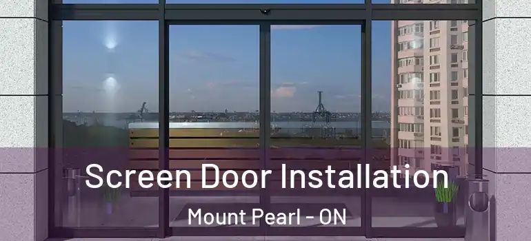 Screen Door Installation Mount Pearl - ON