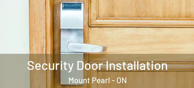 Security Door Installation Mount Pearl - ON