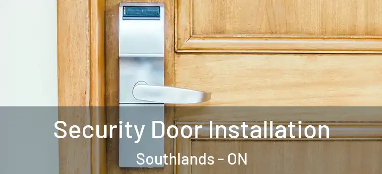 Security Door Installation Southlands - ON