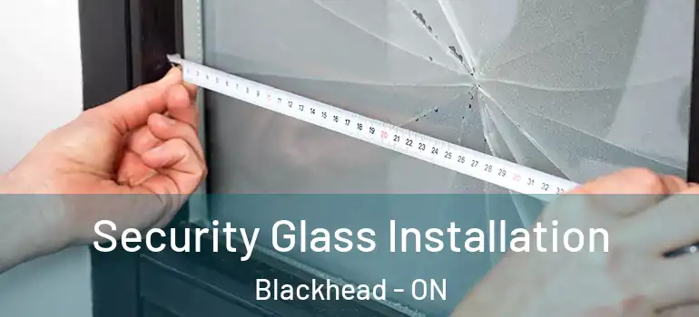 Security Glass Installation Blackhead - ON