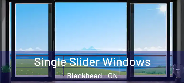  Single Slider Windows Blackhead - ON