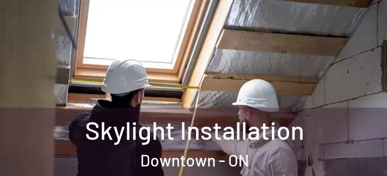 Skylight Installation Downtown - ON