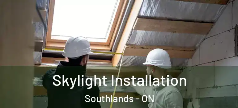 Skylight Installation Southlands - ON