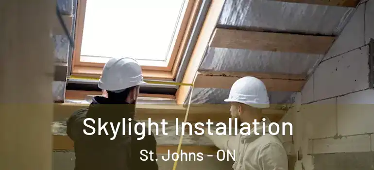  Skylight Installation St. Johns - ON
