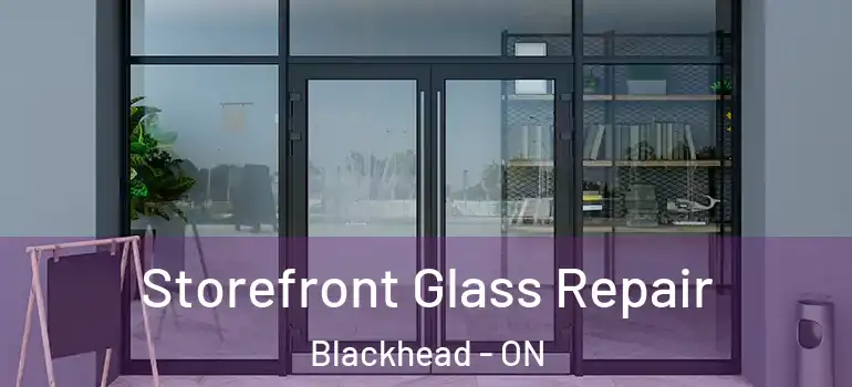 Storefront Glass Repair Blackhead - ON