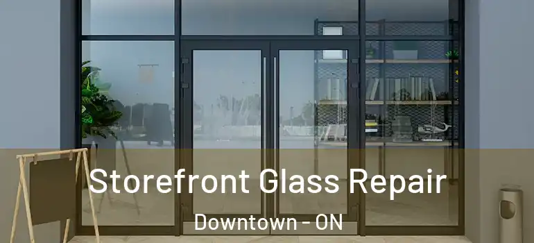 Storefront Glass Repair Downtown - ON