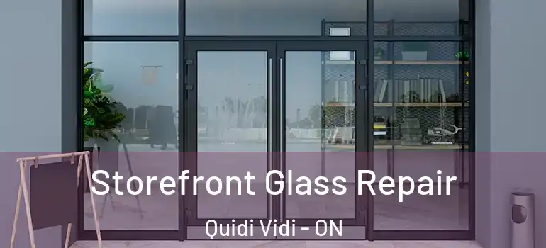 Storefront Glass Repair Quidi Vidi - ON