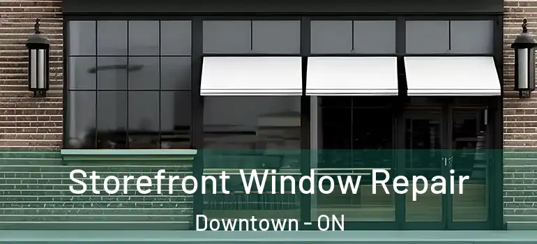 Storefront Window Repair Downtown - ON