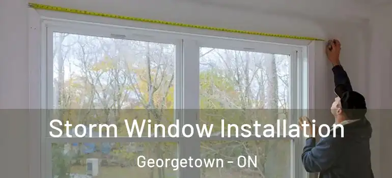 Storm Window Installation Georgetown - ON
