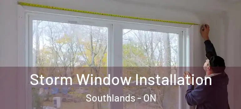 Storm Window Installation Southlands - ON