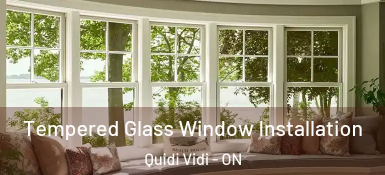 Tempered Glass Window Installation Quidi Vidi - ON